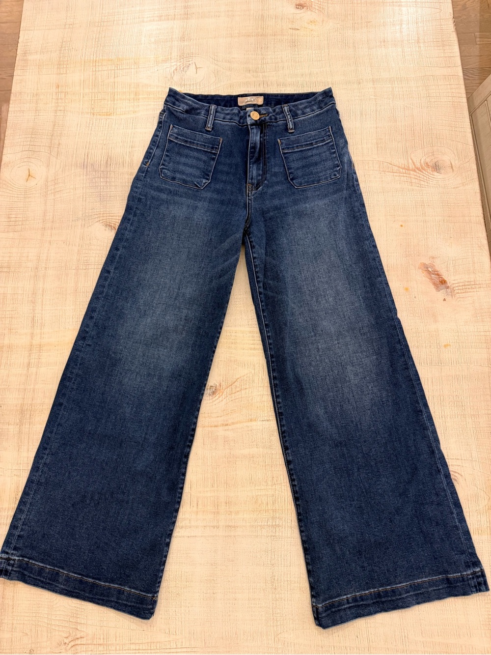 Kut from the Kloth Wide-Leg Dark Indigo Jeans